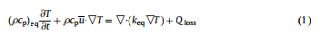rockbed thermal storage equation