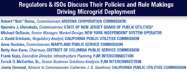 Regulators and ISOs discuss policies and rule makings to drive microgrid deployment